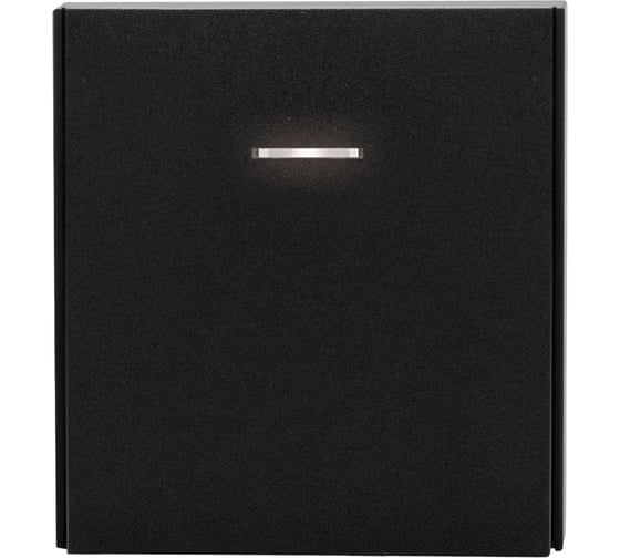 Механизм переключателя KRANZ STRONG 1-клавишный с подсветкой 10А с/у антрацит KR-78-0716-5