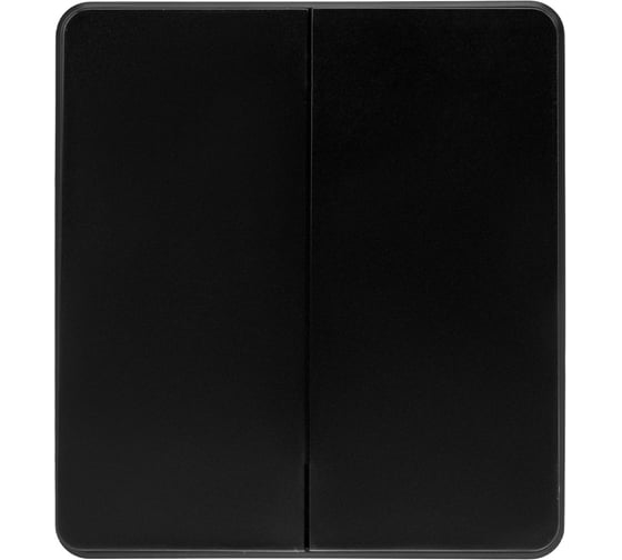 Механизм переключателя KRANZ ROUND 2-клавишный 10А с/у оникс KR-78-0709-3