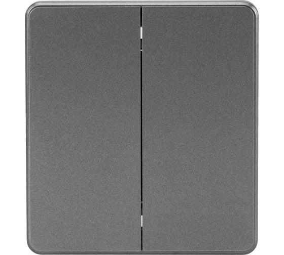 Механизм перекрестного переключателя KRANZ ROUND 2-клавишный 10А с/у титан KR-78-0733-2