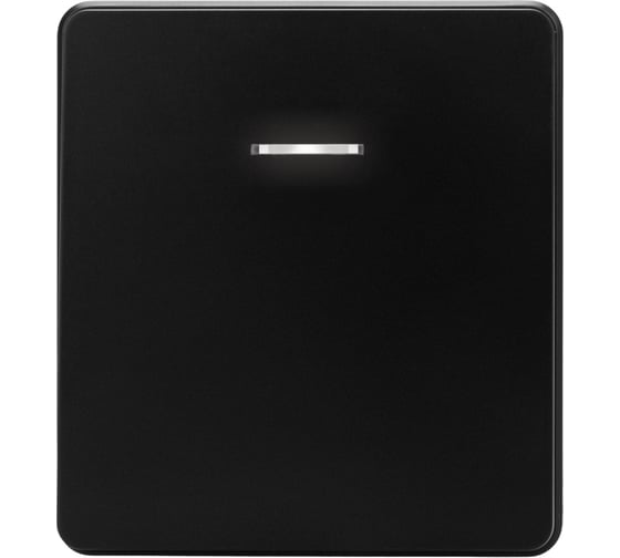 Механизм перекрестного переключателя KRANZ ROUND 1-клавишный с подсветкой 10А с/у оникс KR-78-0718-3