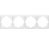 Рамка KRANZ ROUND 4-постовая перламутр KR-78-0754-1