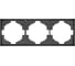 Рамка KRANZ STRONG 3-постовая графит KR-78-0753-6 1