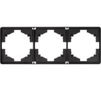 Рамка KRANZ ROUND 3-постовая оникс KR-78-0753-3