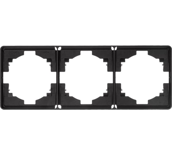 Рамка KRANZ ROUND 3-постовая оникс KR-78-0753-3