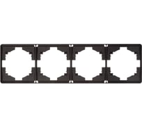 Рамка KRANZ ROUND 4-постовая оникс KR-78-0754-3