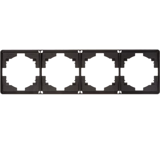 Рамка KRANZ ROUND 4-постовая оникс KR-78-0754-3
