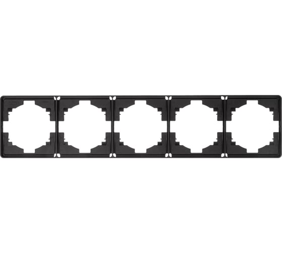 Рамка KRANZ ROUND 5-постовая оникс KR-78-0755-3