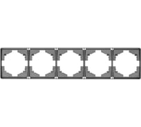 Рамка KRANZ ROUND 5-постовая титан KR-78-0755-2