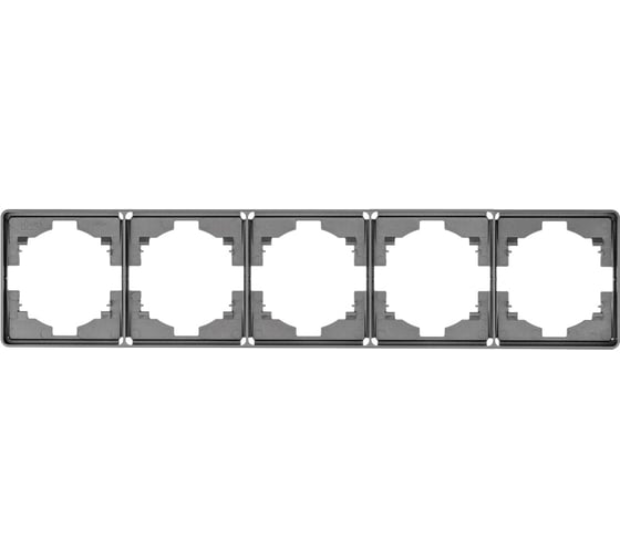 Рамка KRANZ ROUND 5-постовая титан KR-78-0755-2