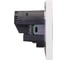 Механизм розетки KRANZ STRONG 1-м с/з, с защитными шторками 16А USB A+C 5В/3А жемчуг KR-78-0704-4 4