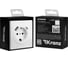 Механизм розетки KRANZ STRONG 1-м с/з, с защитными шторками 16А USB A+C 5В/3А жемчуг KR-78-0704-4 7