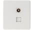 Механизм розетки KRANZ ROUND RJ45 категория 6 + TV перламутр KR-78-0722-1 1