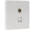 Механизм розетки KRANZ ROUND RJ45 категория 6 + TV перламутр KR-78-0722-1 5