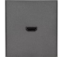 Розетка HDMI KRANZ STRONG с/у графит KR-78-0730-6