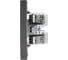 Розетка двойная компьютерная RJ45 KRANZ STRONG категория 6 с/у графит KR-78-0725-6 2