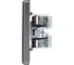 Розетка двойная компьютерная RJ45 KRANZ ROUND категория 6 с/у титан KR-78-0725-2 2