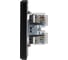 Розетка двойная компьютерная RJ45 KRANZ ROUND категория 6 с/у оникс KR-78-0725-3 2