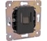 Розетка компьютерная RJ45 KRANZ ROUND категория 6 с/у титан KR-78-0724-2 6
