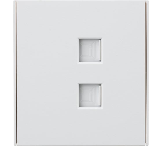 Розетка двойная компьютерная RJ45 KRANZ STRONG категория 6 с/у жемчуг KR-78-0725-4