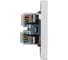 Розетка двойная компьютерная RJ45 KRANZ STRONG категория 6 с/у жемчуг KR-78-0725-4 4