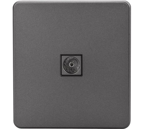 Механизм розетки KRANZ TV ROUND с/у титан KR-78-0723-2