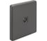 Механизм розетки KRANZ TV ROUND с/у титан KR-78-0723-2 5