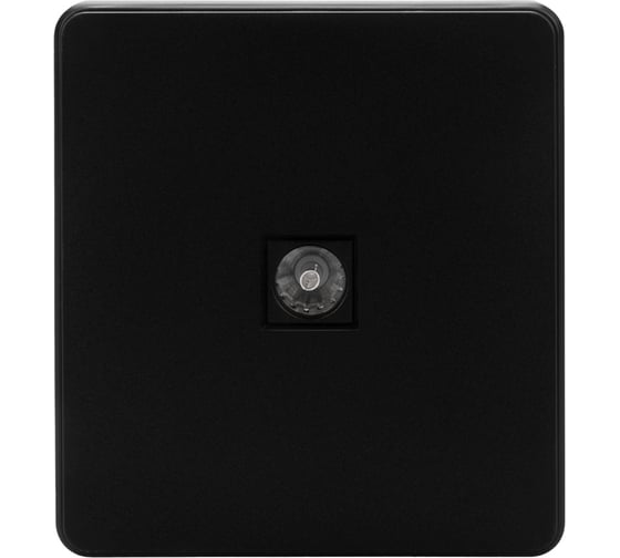 Механизм розетки KRANZ TV ROUND с/у оникс KR-78-0723-3