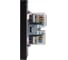 Розетка двойная компьютерная RJ45 KRANZ STRONG категория 6 с/у антрацит KR-78-0725-5 2