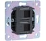 Розетка двойная компьютерная RJ45 KRANZ STRONG категория 6 с/у антрацит KR-78-0725-5 6