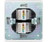 Розетка двойная компьютерная RJ45 KRANZ ROUND категория 6 с/у перламутр KR-78-0725-1 3