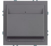 Выключатель карточный (механизм) STEKKER 250В, 40А, серия Эмили, RSW40-5114-10, платиново-серый, soft touch, 50699