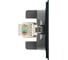Розетка компьютерная 1-местная STEKKER RJ-45 (механизм), серия Мия, RST00-3117-05, черный бархат, 50450 4