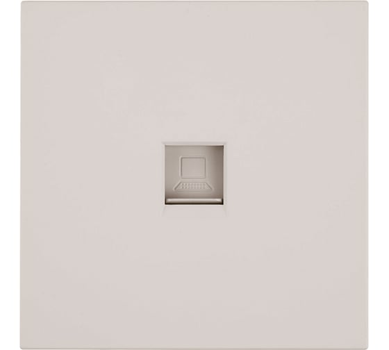 Розетка компьютерная 1-местная STEKKER RJ-45 (механизм), серия Мия, RST00-3117-08, пудровый жемчуг, 50480