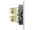 Розетка компьютерная 2-местная STEKKER RJ-45 (механизм), серия Мия, RST00-3111-08, пудровый жемчуг, 50481 4