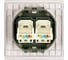 Розетка компьютерная 2-местная STEKKER RJ-45 (механизм), серия Мия, RST00-3111-08, пудровый жемчуг, 50481 5