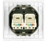Розетка компьютерная 2-местная STEKKER RJ-45 (механизм), серия Мия, RST00-3111-01, белая магнолия, 50437 5