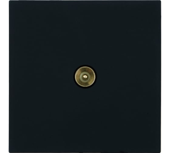 Розетка телевизионная 1-местная (механизм) STEKKER 75 Ом, 5-862МГц, серия Мия, RST00-3108-05, черный бархат, 50449