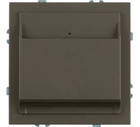 Выключатель карточный (механизм) STEKKER 250В, 40А, серия Эмили, RSW40-5114-09, антрацит, soft touch, 50701