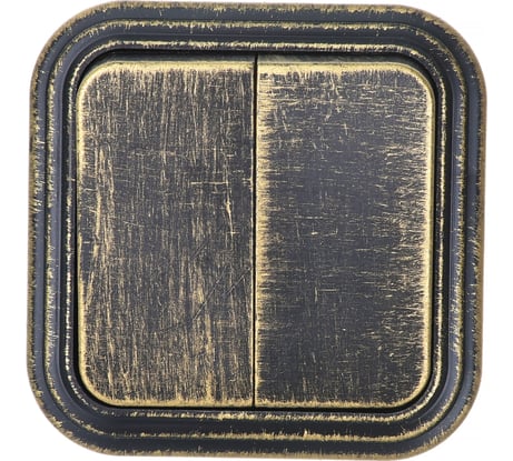 2-клавишный выключатель SVET VA 56-232-Черная Бронза открытой установки EV0316-0008