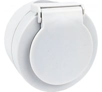 Розетка OVIVO 1 пост X-One с заземлением с крышкой белый комплект из 3 штук 406-010000-249