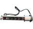 Розетка выдвижная встраиваемая LUCKTEK с выключателем, 3х220V, 2xUSB, поликарбонат+анодированный алюминий, d выреза 8см, цвет серый LK-GN1803S 2