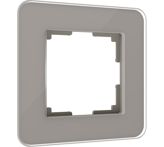 Рамка WERKEL W0012417 на 1 пост Elite дымчатый стекло a057874 1