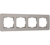Рамка WERKEL W0042417 на 4 поста Elite дымчатый стекло a057877