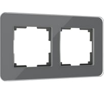 Рамка WERKEL W0022440 на 2 поста Elite графит стекло a057879