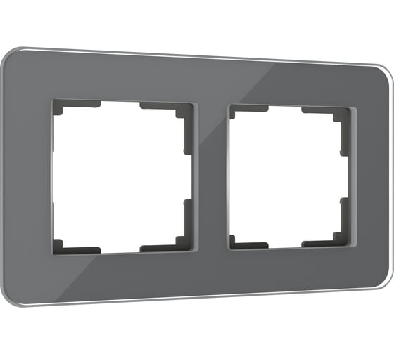 Рамка WERKEL W0022440 на 2 поста Elite графит стекло a057879 1