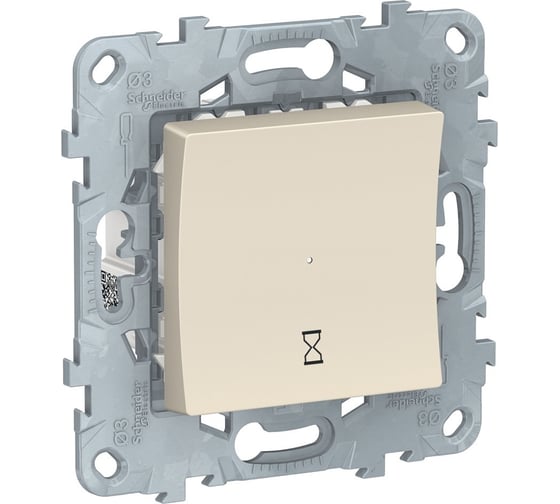 Нажимной таймер Systeme Electric UNICA NEW 10А, бежевый NU553544