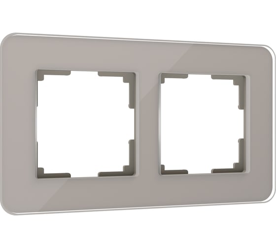 Рамка WERKEL W0022417 на 2 поста Elite дымчатый стекло a057875 1