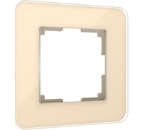 Рамка WERKEL W0012443 на 1 пост Elite айвори стекло a057882