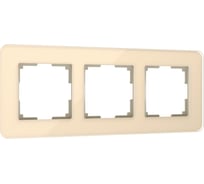 Рамка WERKEL W0032443 на 3 поста Elite айвори стекло a057884