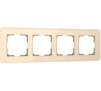 Рамка WERKEL W0042443 на 4 поста Elite айвори стекло a057885